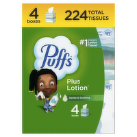 Puffs Plus Lotion Facial Tissues - 4 Count
