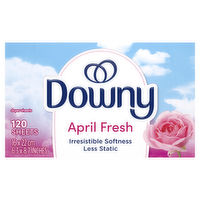 Downy Fabric Softener Dryer Sheets, April Fresh - 120 Count