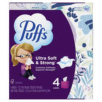 Puffs Facial Tissues Ultra Soft - 4 Count