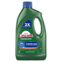 Cascade Complete Dishwasher Detergent Liquid Gel, Dish Soap, Citrus - 75 Ounce