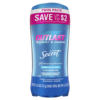 Secret Outlast Clear Gel Antiperspirant Deodorant For Women - 5.2 Ounce