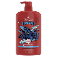 Old Spice Body Wash For Men, 24/7 Shower Clean, Krakengard - 33.4 Ounce