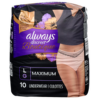 Always Discreet Boutique Maximum Underwear - 10 Count