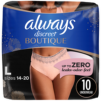 Always Discreet Boutique Maximum Underwear - 10 Count