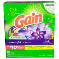 Gain Moonlight Breeze Ultra Powder Detergent - 1.476 Ounce - 63 Count