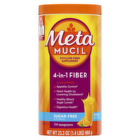 Meta Mucil Orange 4-In-1 Fiber - 23.3 Ounce