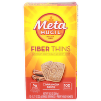 Meta Mucil Cinnamon Spice Psyllium Fiber Thins - 0.775 Ounce - 12 Count