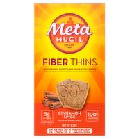 Meta Mucil Cinnamon Spice Psyllium Fiber Thins - 9.3 Ounce