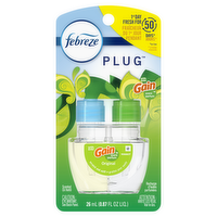 Febreze Plug In Air Freshener, Odor-Fighting Scented Oil Refill, Gain Scent, 1 Refills - 0.87 Ounce