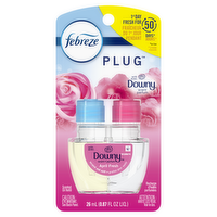 Febreze Plug In Air Freshener, Odor-Fighting Scented Oil Refill, Downy April Fresh Scent, 1 Refills - 0.87 Ounce