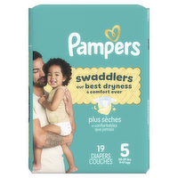 Pampers Swaddlers Diapers, Size S5 - 19 count