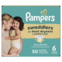 Pampers Swaddlers Diapers Size 6 35+ Lbs - 50 Count