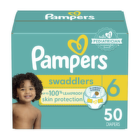 Pampers Swaddlers Diapers Size 6 35+ Lbs - 50 Count