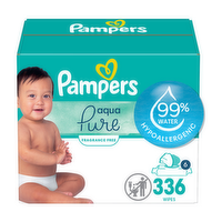 Pampers Pure Aqua Wipes - 336 Count
