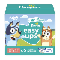 Pampers Easy Ups Training Underwear Boys Size 5 3t4t - 66 Count