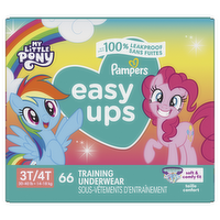 Pampers Easy Ups Training Underwear Girls Size 5 3t4t - 66 Count