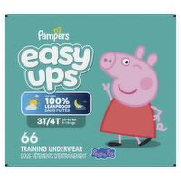 Pampers Easy Ups Training Underwear Girls Size 5 3t4t - 66 Count