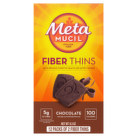 Meta Mucil Fiber Thins Chocolate - 9.3 Ounce