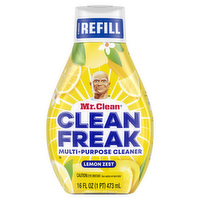 Mr. Clean Freak Deep Cleaning Mist Multi-Surface Spray, Lemon Zest Scent Refill - 16 Fluid Ounce