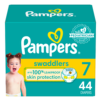 Pampers Swaddlers Diapers Size 7 41+ Lbs - 44 Count