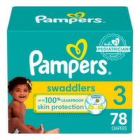 Pampers Super Pack Swaddlers Active Baby 3 - 78 Count