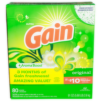 Gain He For All Machines Powder Detergent - 1.138 Ounce - 80 Count