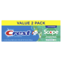 Crest Scope Anticavity Fluoride Minty Fresh Striped Toothpaste Value 2 Pack - 2 Each