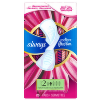 Always Light, Clean Scent Radiant - 26 Count