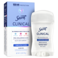 Secret Completely Clean Aluminum Zirconium Octachlorohydrex Gly Antiperspirant - 1.6 Ounce