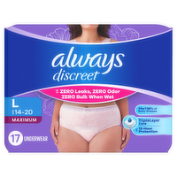 Always Discreet l Maximum Protection Underwear - 17 Count