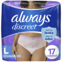 Always Discreet l Maximum Protection Underwear - 17 Count