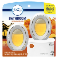 Febreze Bathroom Air Freshener, Odor-Fighting, Hawaiian Aloha Scent - 0.5 Ounce