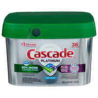 Cascade Platinum Fresh Scent Dawn Grease Fighting Power Dishwasher Detergent - 0.556 Ounce - 36 Count