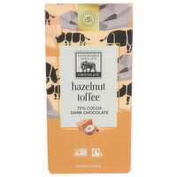 Endangered Species Chocolate 72% Dark Chocolate + Hazelnut Toffee With - 3 Ounce - 1 Count