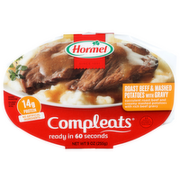 Hormel Roast Beef & Mashed Potatoes With Gravy Compleats - 9 Ounce
