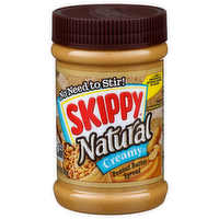 Skippy Natural Creamy Natural Peanut Butter Spread - 15 Ounce