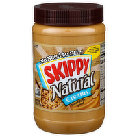Skippy Natural Creamy Peanut Butter Spread - 40 Ounce