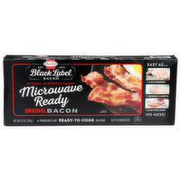 Hormel Black Label Original Natural Hardwood Smoked Microwave Ready Bacon - 3 Ounce - 4 Count