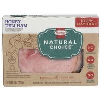 Hormel Honey Deli Ham Sliced Natural Choice - 8 Ounce