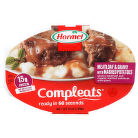 Hormel Meatloaf & Gravy With Mashed Potatoes Compleats - 9 Ounce