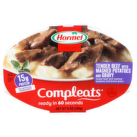 Hormel Tender Beef With Mashed Potatoes And Gravy Compleats - 9 Ounce