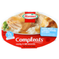 Hormel Chicken Breast With Rib Meat & Mashed Potatoes Gravy Compleats - 10 Ounce