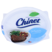 Chinet Classic White Platters - 24 Count