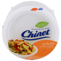 Chinet Classic White Bowls - 16 Ounce - 60 Count