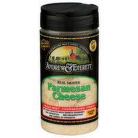 ANDREW & EVERETT Parmesan Cheese 100% Real Grated - 7 Ounce