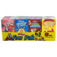 Kellogg's Fun Pak Frosted Flakes, Apple Jacks, Froot Loops, Cocoa Krispies, And Corn Pops - 1.07 Ounce - 8 Count
