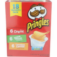 Pringles Original, Sour Cream And Onion, Cheddar Cheese Stacks Variety Pack Snack Stack 3 Flavor - 0.717 Ounce - 18 Count