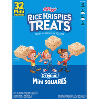 Rice Krispies Original Crispy Mini Marshmallow Squares Treats Snack Bars - 12.4 Ounce