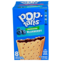 Pop-Tarts Unfrosted Blueberry Toaster Pastries - 1.688 Ounce - 8 Count