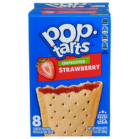 Pop-Tarts Unfrosted Strawberry Toaster Pastries - 1.688 Ounce - 8 Count